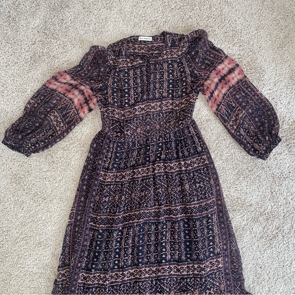 Ulla Johnson Allegra Maxi Dress in Earth Ikat 2 100% Silk Brand New Without Tags - Picture 15 of 16